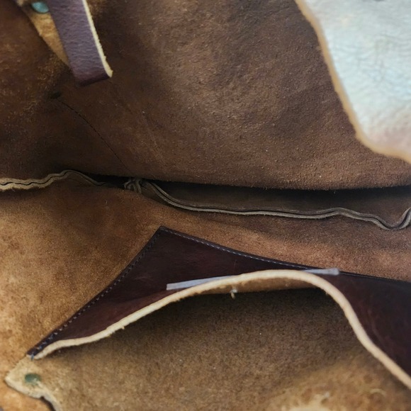 Portland Leather Goods Brown Pebbled Full Grain Leather Tote Bag Hobo 12×15 - Picture 8 of 12